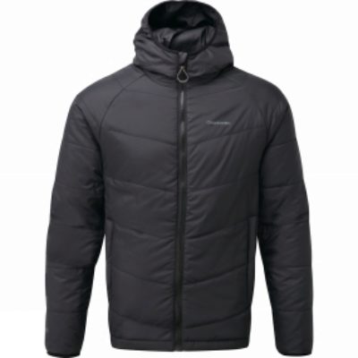 Craghoppers Mens CompressLite Packaway Hooded Jacket Black/Black Craghoppers Mens CompressLite Packaway Hooded Jacket Black/Black